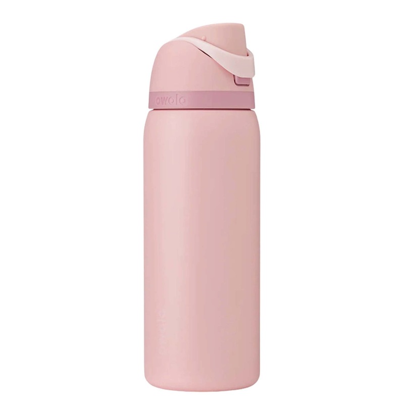 FreeSip 32oz Stainless Steel Water Bottle in Rose Quartz