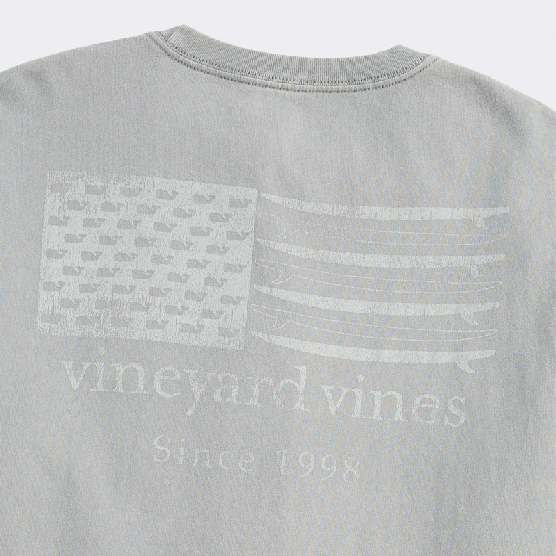 Surf Minimal Flag Short Sleeve T-Shirt In Ultimate Grey