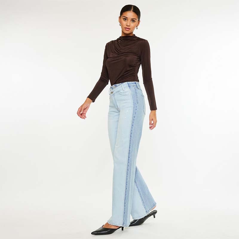 The Clara Asymmetrical Straight Jeans