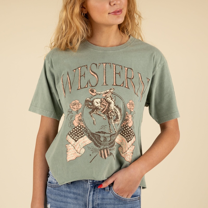 Western Crop Short Sleeve T-Shirt