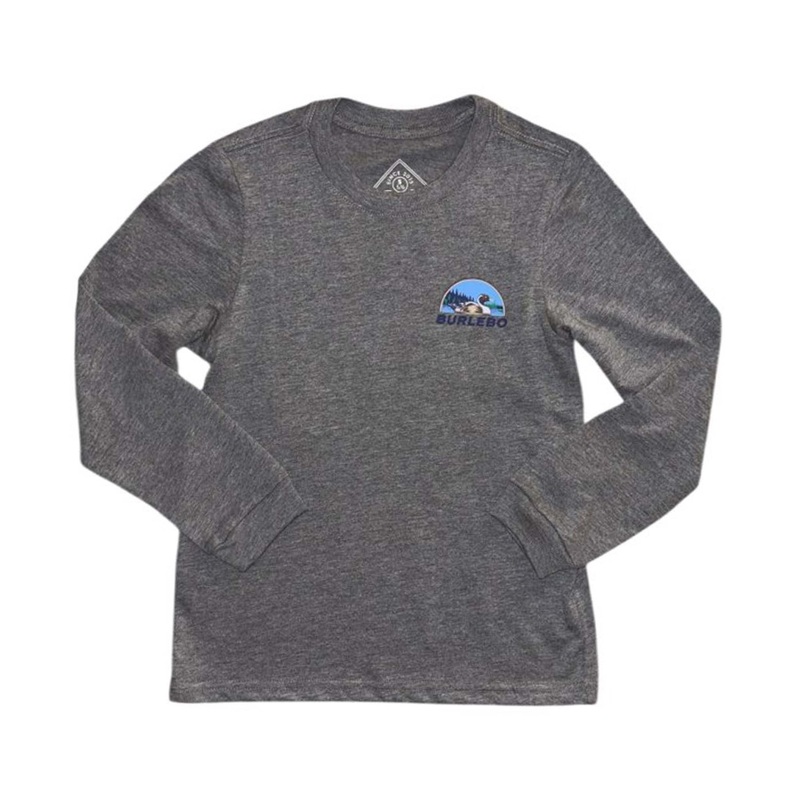 Youth Field Dog Long Sleeve T-Shirt In Dark Grey