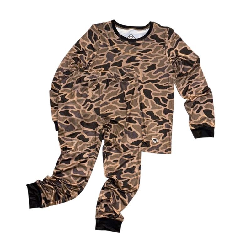 Youth Pajama Set in Gauge Camo