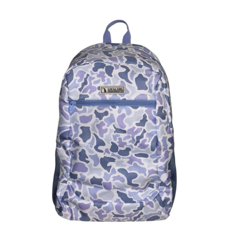 Printed Backpack in Hydrangea Camo