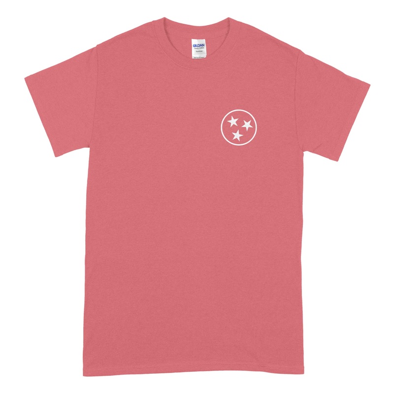 Tri-Star Short Sleeve T-Shirt|Coral|Ice Grey|S|M|L|XL|XXL|XXXL