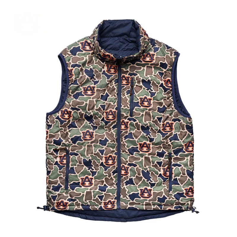 Auburn Camo Reversible Vest|S|M|L|XL|XXL