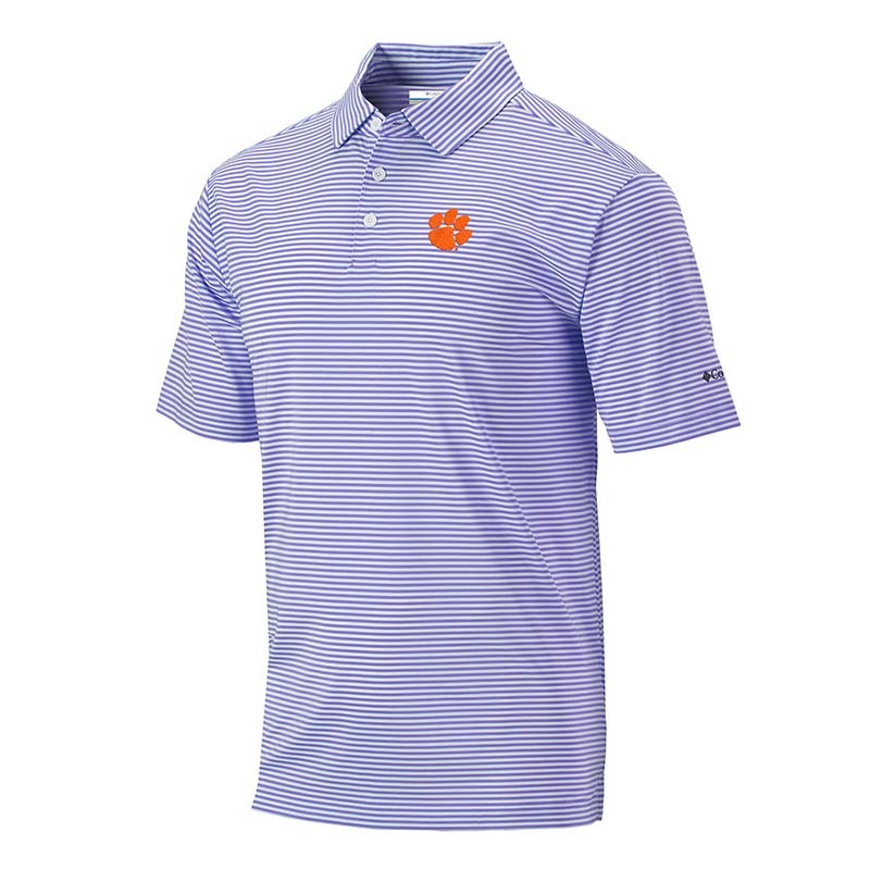 Clemson Paw Club Invite Polo|Frosted Purple|Orange|S|M|L|XL|XXL