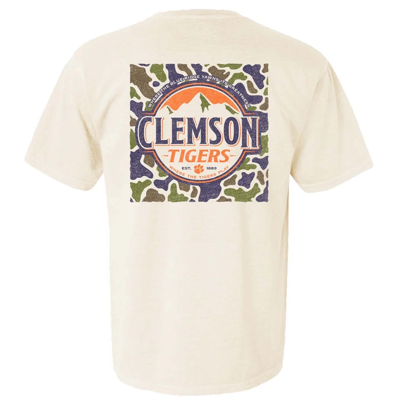 Clemson Camo Mountains Short Sleeve T-Shirt