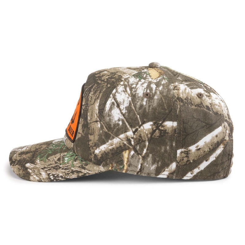 Coors Patch on Camo Trucker Hat