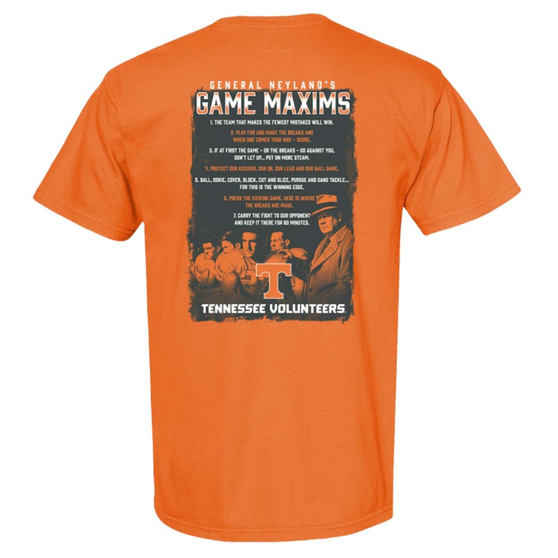 UT Game Maxims Short Sleeve T-Shirt in Burnt Orange