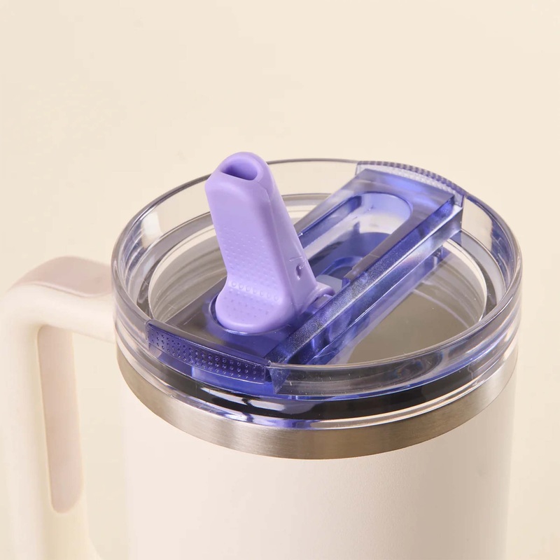 Flip Straw Tumbler Lid in Purple