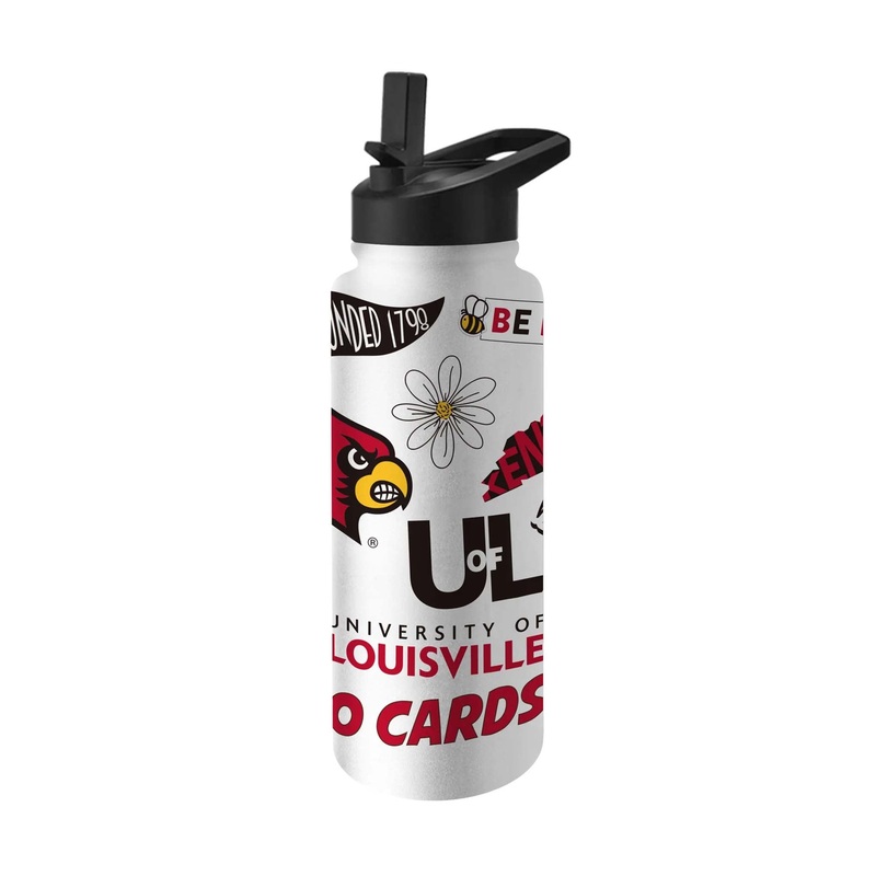 Louisville 34oz Collage Water Bottle