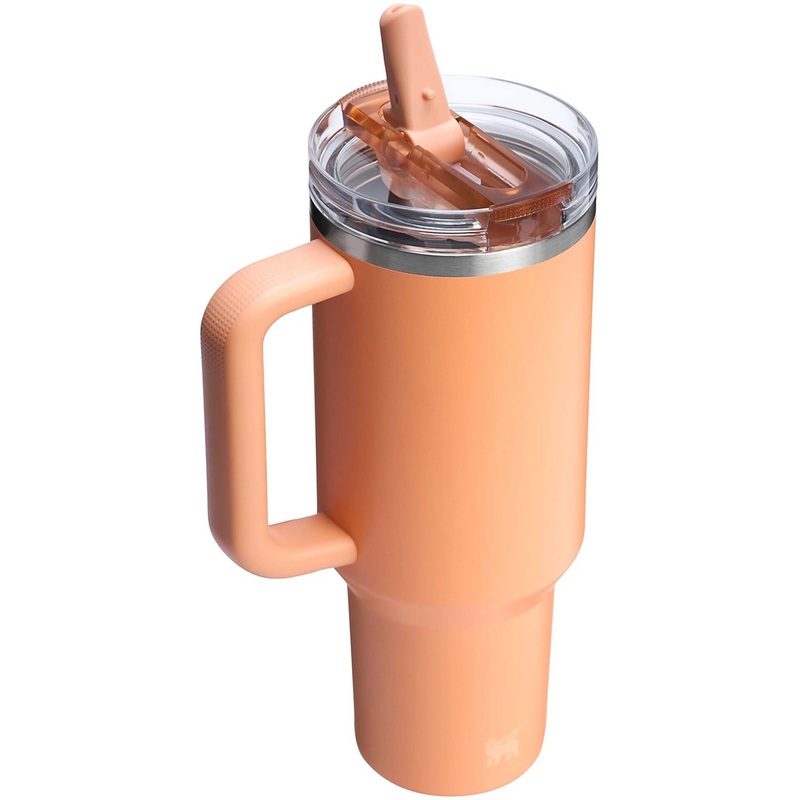 The 40oz Quencher ProTour Flip Straw Tumbler in Apricot