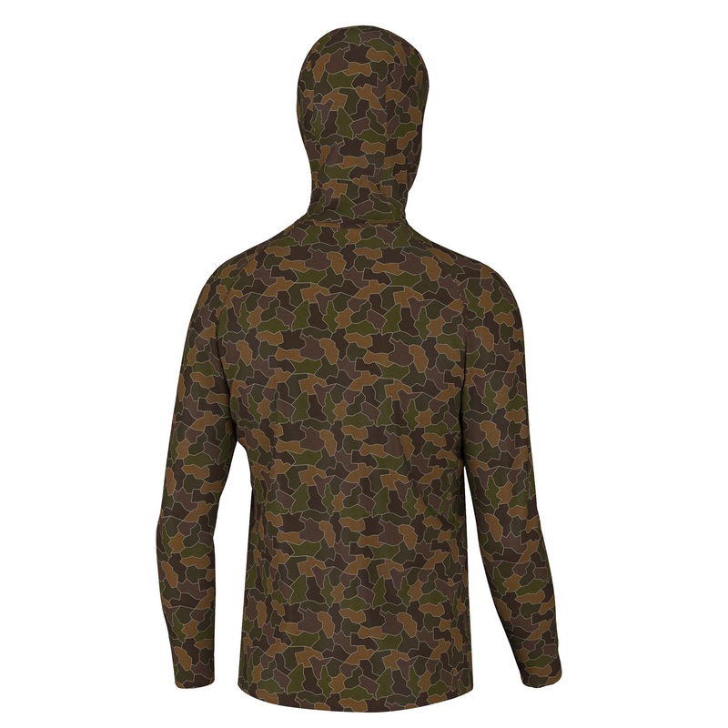 Heather Blend Hoodie in Lowcountry Camo
