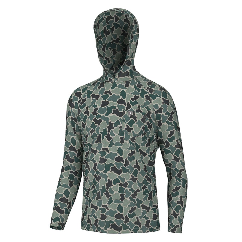 Heather Blend Hoodie in Ravine Camo