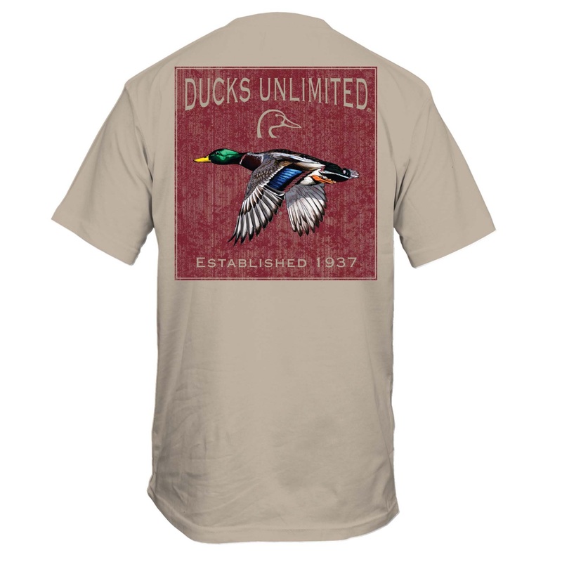 Duck Sign Short Sleeve T-Shirt in Sandstone