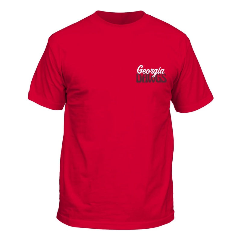 UGA Hairy Dawgs Short Sleeve T-Shirt in Red
