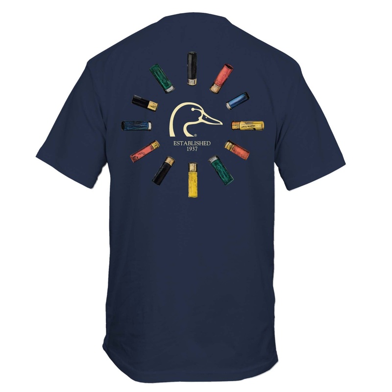 Circle of Shells Short Sleeve T-Shirt in Navy