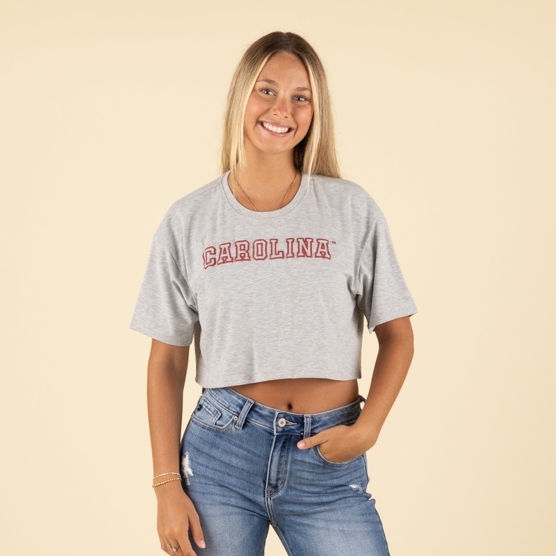 USC Boxy Crop Tee in Grey|XS|S|M|L|XL