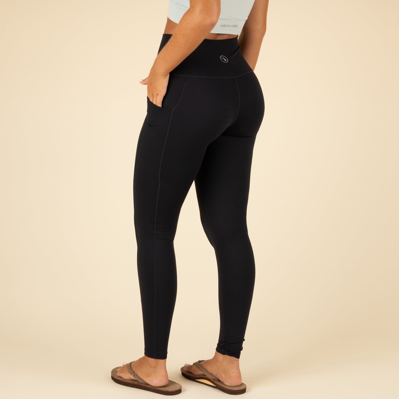 Black High Waisted Pocket Leggings