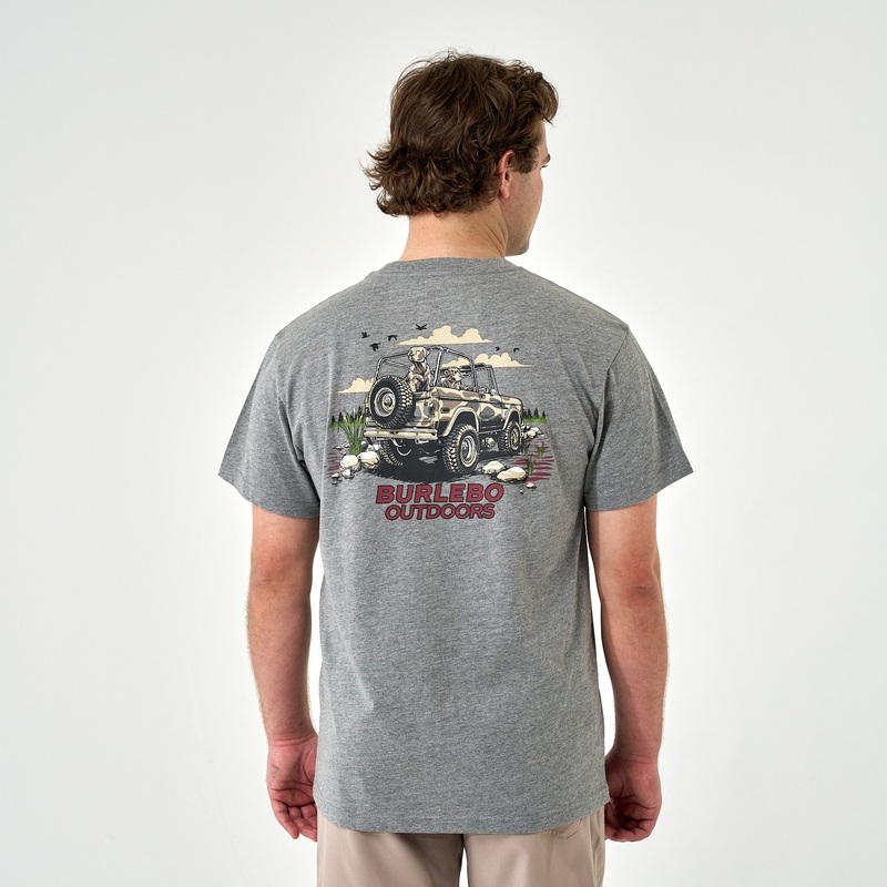 Off Road Bronco Short Sleeve T-Shirt in Dark Heather Grey
