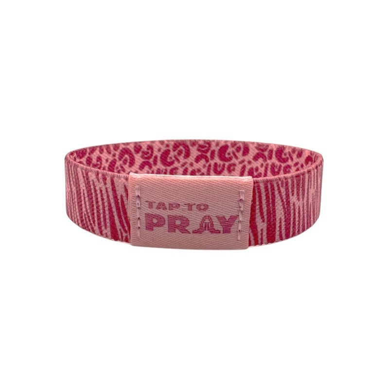 Tap To Pray Wristband in Safari Rose
