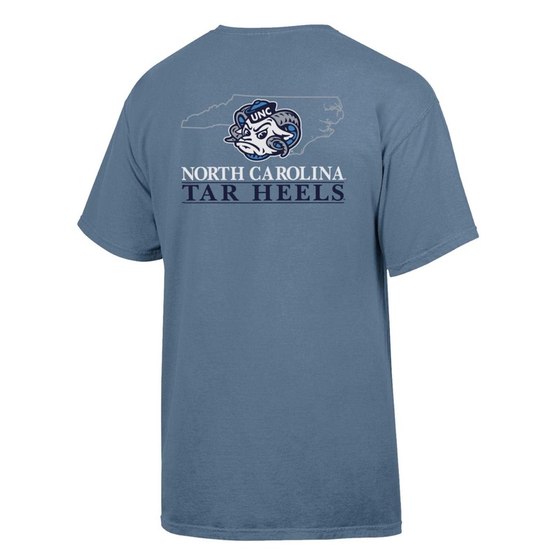 UNC Tarheel State Short Sleeve T-Shirt in Saltwater Blue