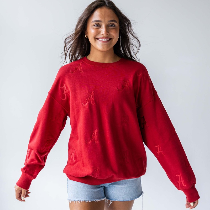 Women’s Bama Embroidered Logo Crewneck Sweatshirt