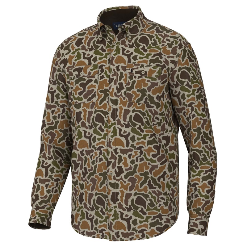 Localflage Vintage Camo Button Down Shirt