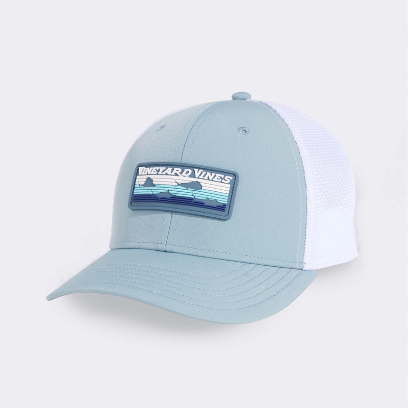 Retro Fish Rubber Patch Trucker Hat