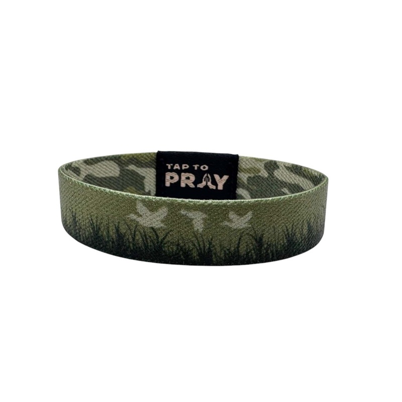 Tap To Pray Wristband in Waterfowl Camo
