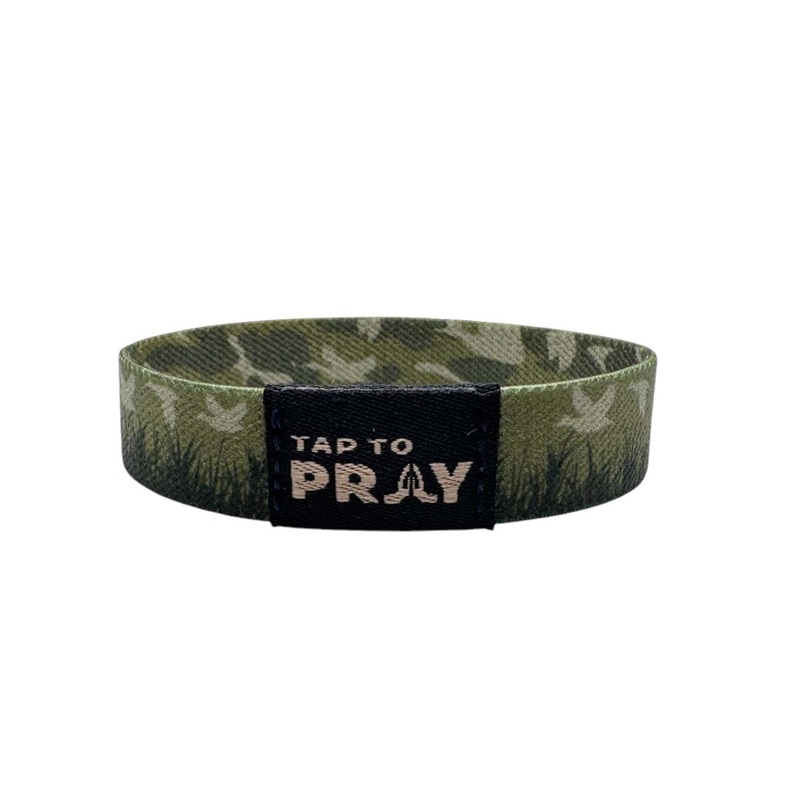 Tap To Pray Wristband in Waterfowl Camo