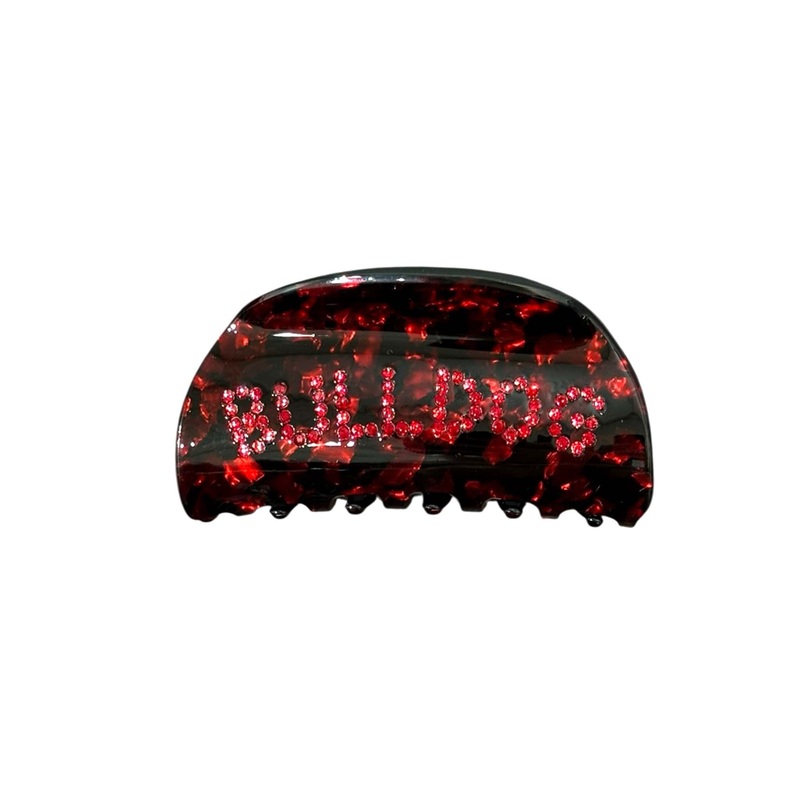 Red and Black Hair Claw Clip