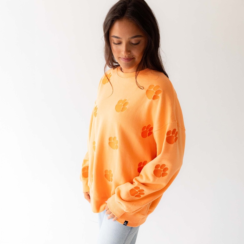 Women’s Clemson Embroidered Logo Crewneck Sweatshirt