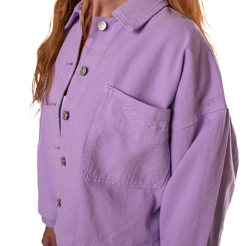 Women’s Clemson Sanders Embroidery Canvas Jacket