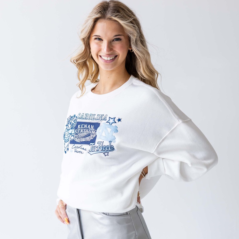 Women’s UNC Layer Patch Crewneck Sweatshirt