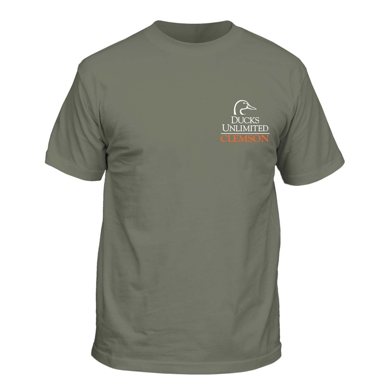 Clemson Hunting Camo Football Short Sleeve T-Shirt