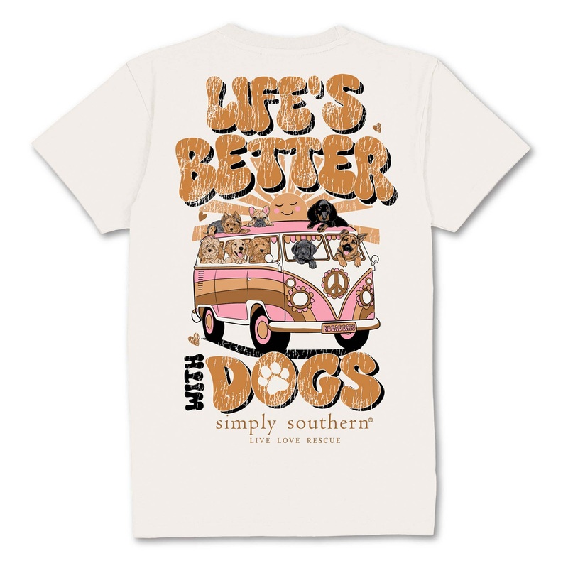 Life’s Better With Dogs Short Sleeve T-Shirt