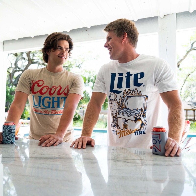 Miller Lite Dog and Cooler Short Sleeve T-Shirt