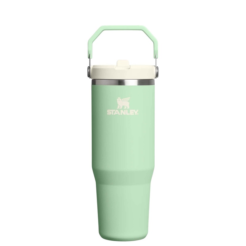 The 30oz IceFlow Flip Straw Tumbler in Pistachio