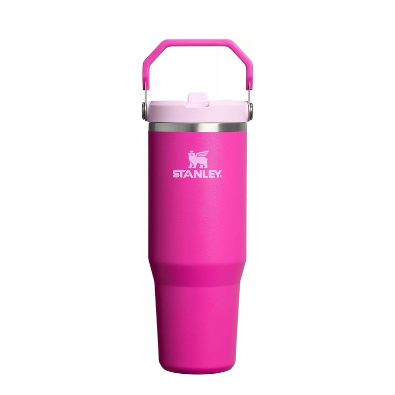 The 30oz IceFlow Flip Straw Tumbler in Violet Blossom