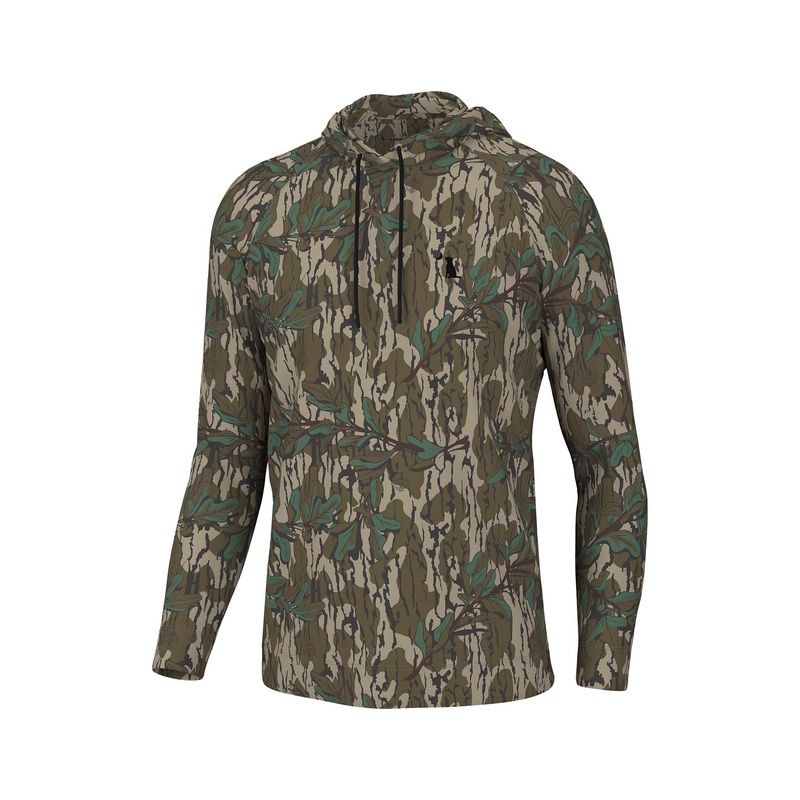 Youth Hemlock Hoodie in Green Leaf Camo