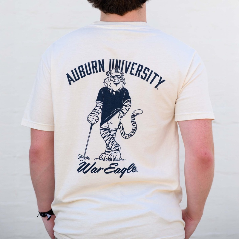 Aubie Golfer Short Sleeve T-Shirt
