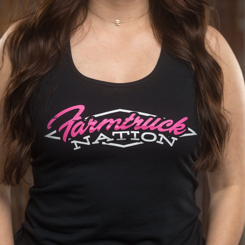 Farmtruck Nation Womens Razor back Tank Top – Pink