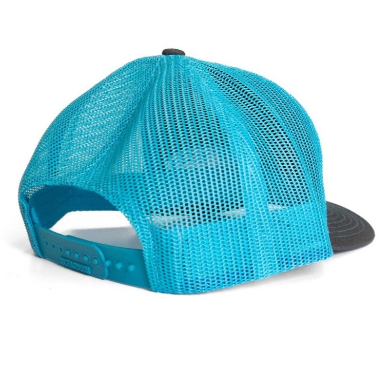 Grey w/ Teal 405 Snap Back Mesh Hat