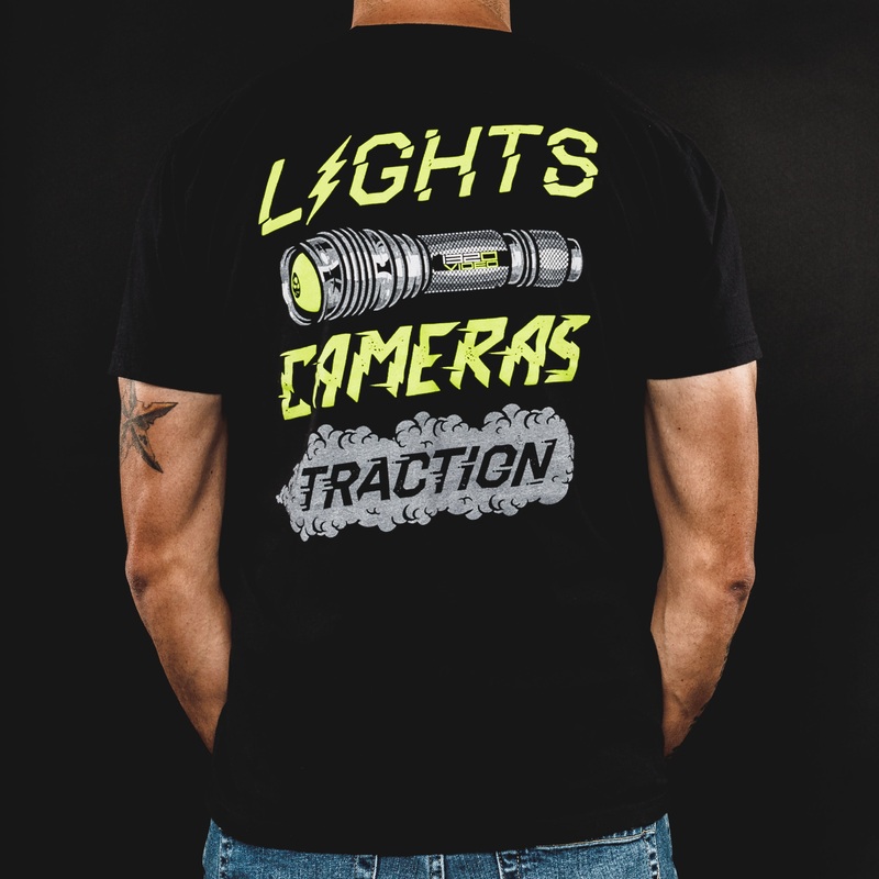 405 – Lights Camera Traction Tee