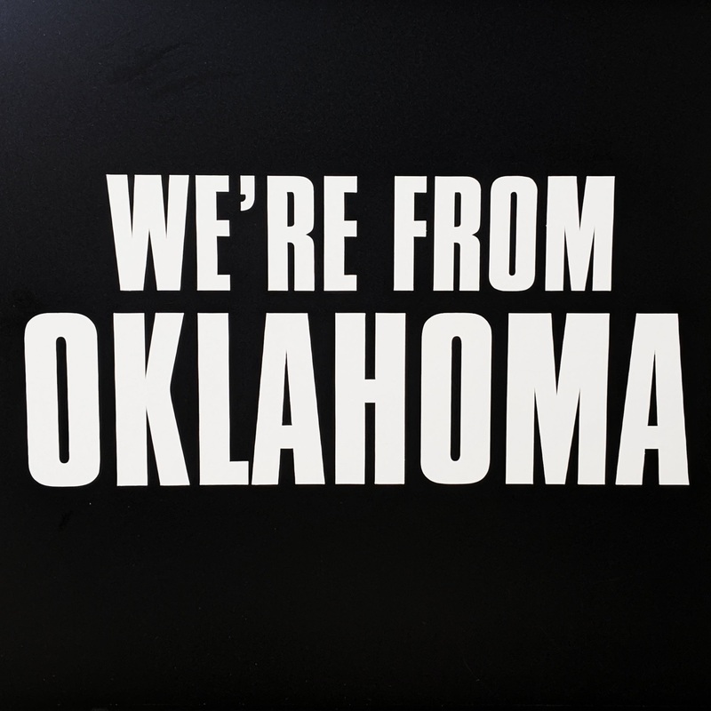 We’re From Oklahoma – Die-cut Sticker!