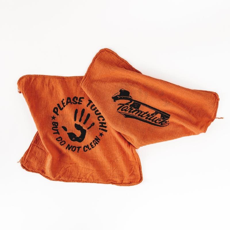 Farmtruck Shop Rags Please touch but don’t clean Red or Orange 12pks