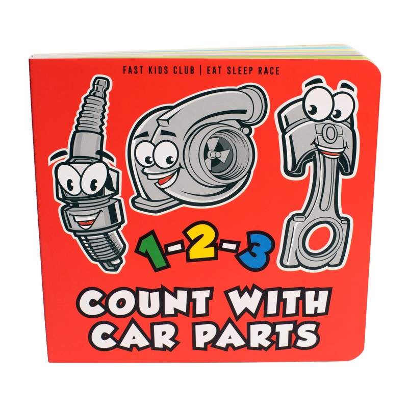 Fast Kids Club 1-2-3 Count with Car Parts Book!