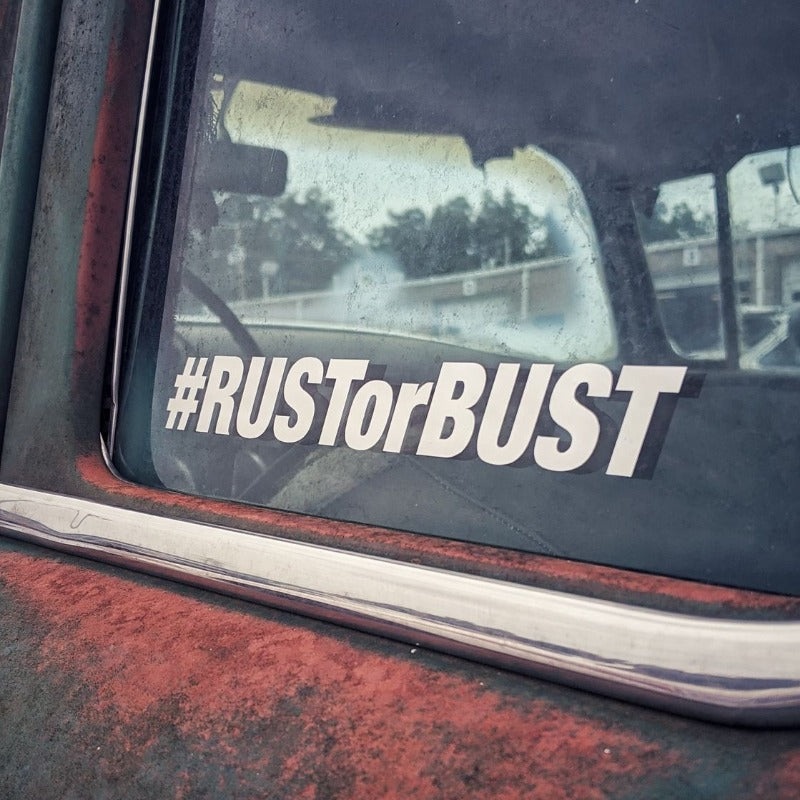 #RUSTorBUST Stickers!|White|Black
