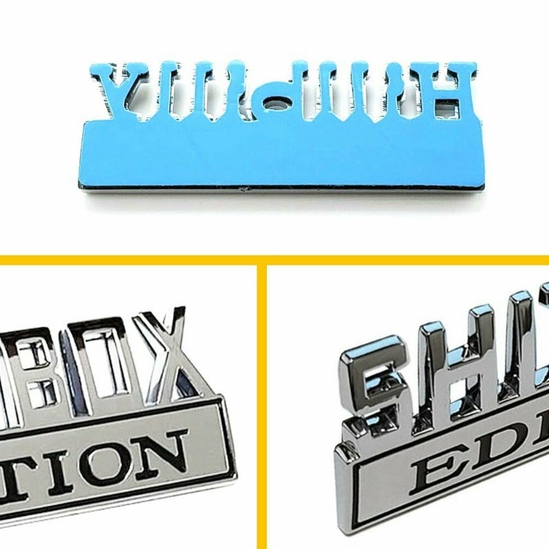 Sh*tbox Edition – One Plastic Vehicle Badge / Black or Chrome